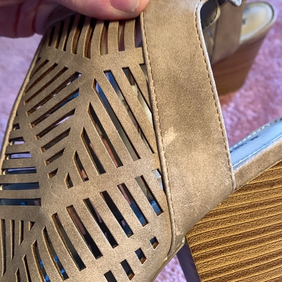 JustFab Geometric cut out detailed sandal boots EUC - Picture 11 of 11